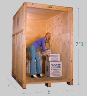 Example Of Our 35 Square Foot Secure Self Storage Room